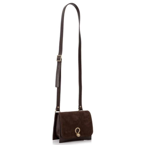 🌼 NWT Danielle Foster brown suede bag - Picture 4 of 8